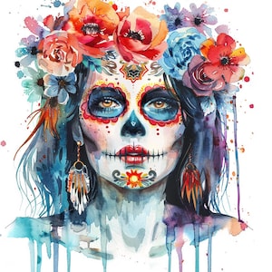 20 Aquarelle Catrina Images PNG clipart