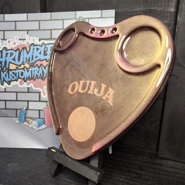 Gold/pink Heart Resin Rolling Tray