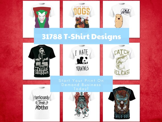 31788 Disenos de camisetas inicie su negocio de impresion bajo demanda Etsy Mexico