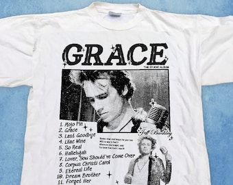 Camiseta del álbum Grace de Jeff Buckley, camiseta de indie rock