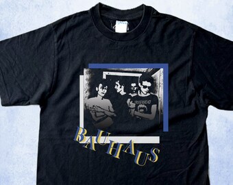 Camiseta de la banda Bauhaus, camiseta de la gira de los 80