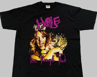 Camiseta Hole "Love Trough This" para mujer y hombre, jersey de tirantes para jóvenes Taddler, cuello en V largo