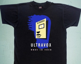 Camiseta Ultravox Rage in Eden Gótico Postpunk Darkwave
