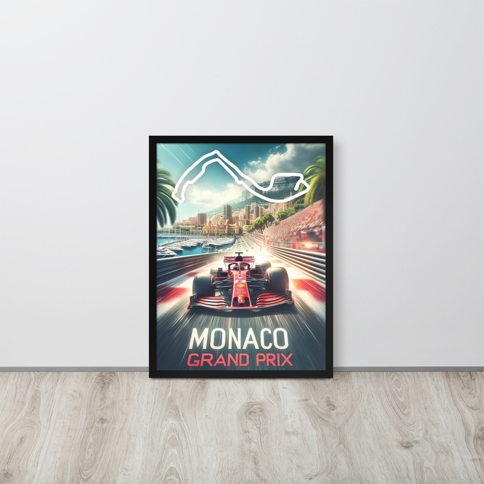 Affiche du Grand Prix de Monaco : Michael Schumacher, Formule 1