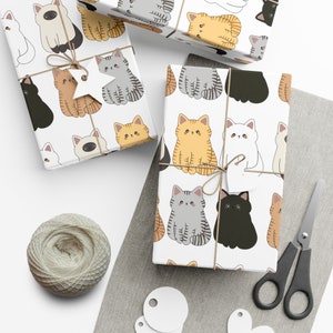 Adorable Cats Gift Wrapping Paper image 5