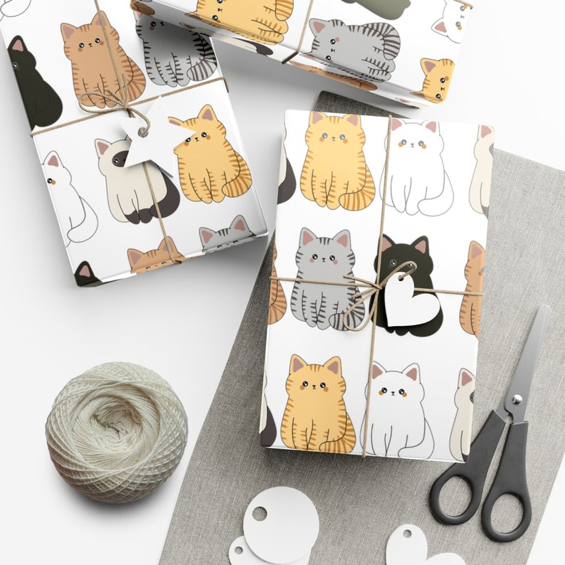 Adorable Cats Gift Wrapping Paper image 4