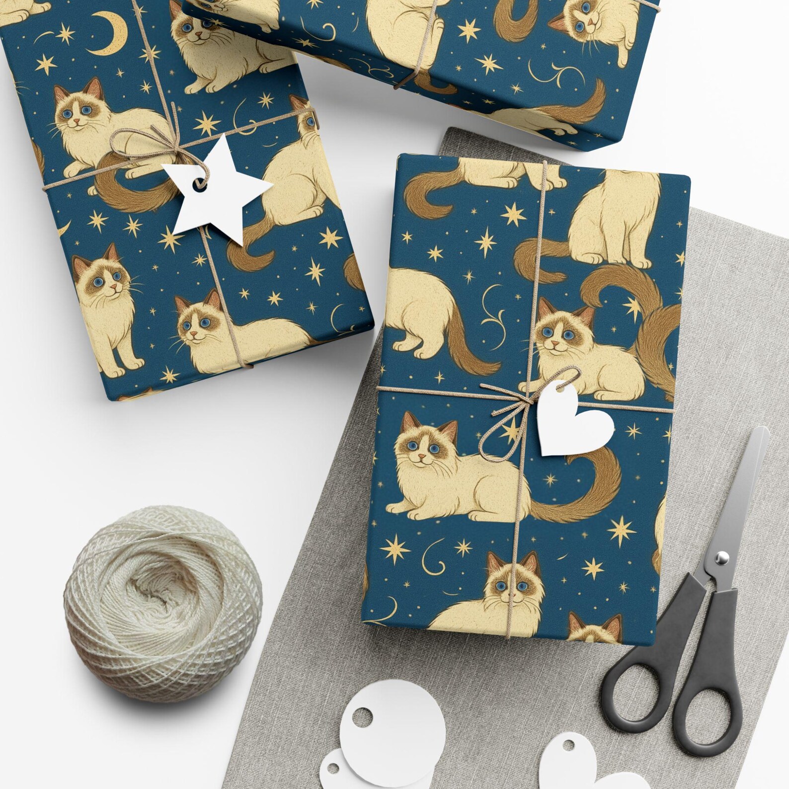 Gift Wrapping Paper With Ragdoll Cats - Etsy