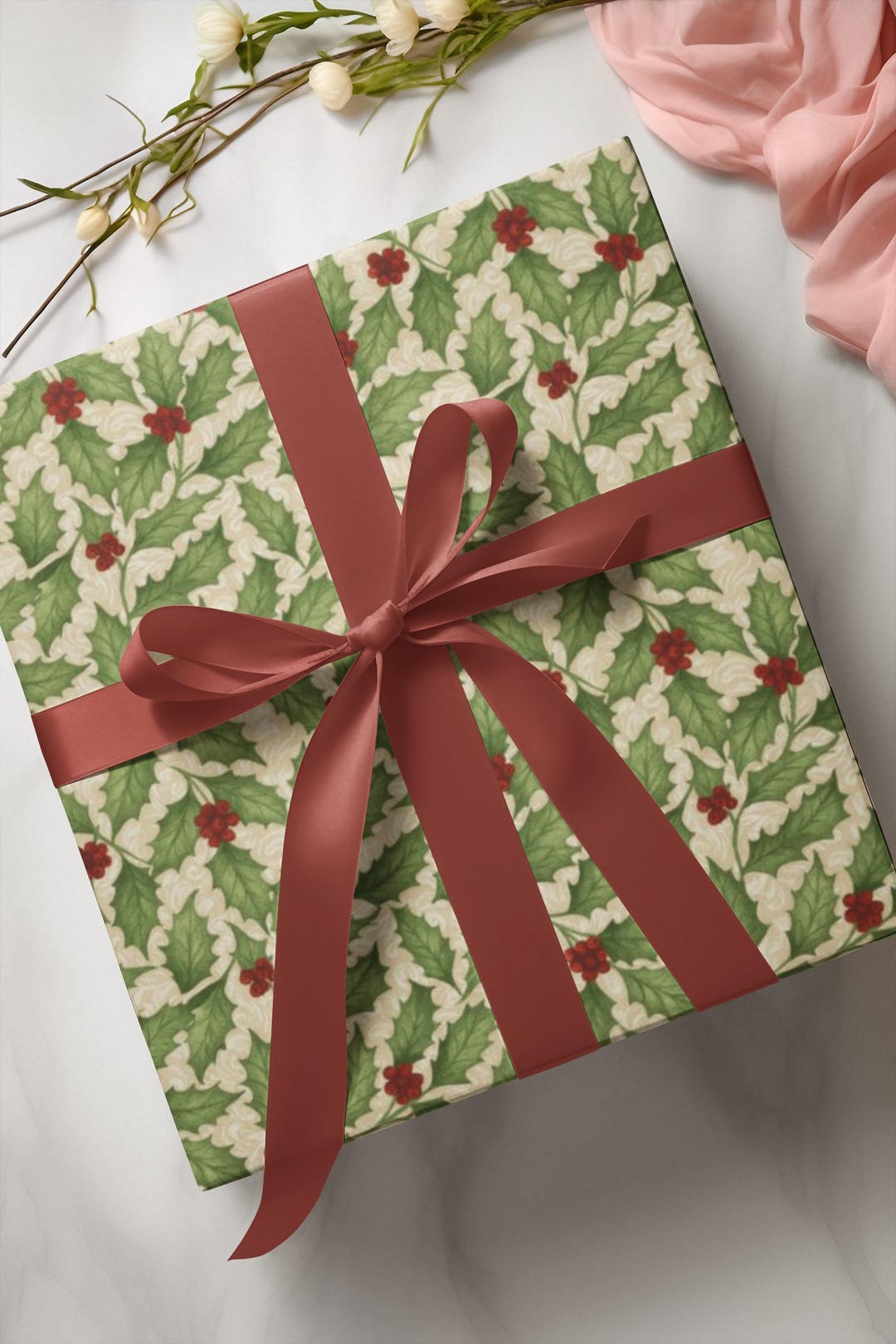 Elegant Christmas Gift Wrapping Paper - Etsy