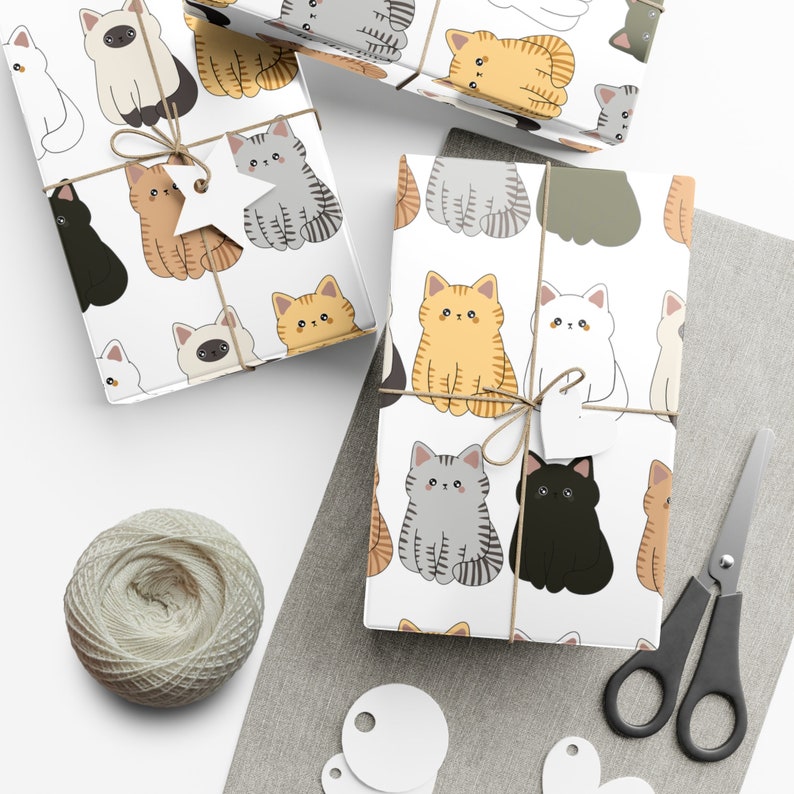 Adorable Cats Gift Wrapping Paper image 6