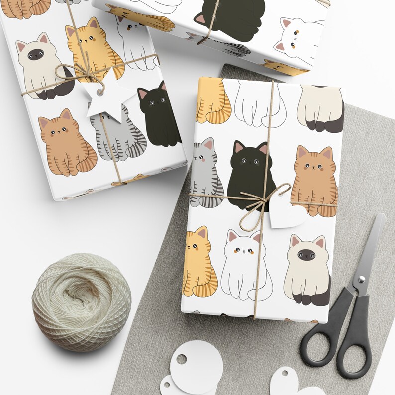 Adorable Cats Gift Wrapping Paper image 2