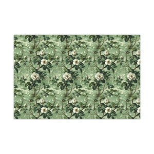 Sage Green Floral Wrapping Paper, Vintage Botanical Gift Wrap, Elegant Cottagecore Garden Party Decor image 3