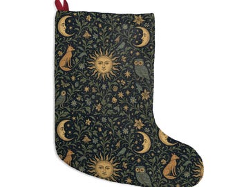Grillige kerstsok met vintage Victoriaans motief