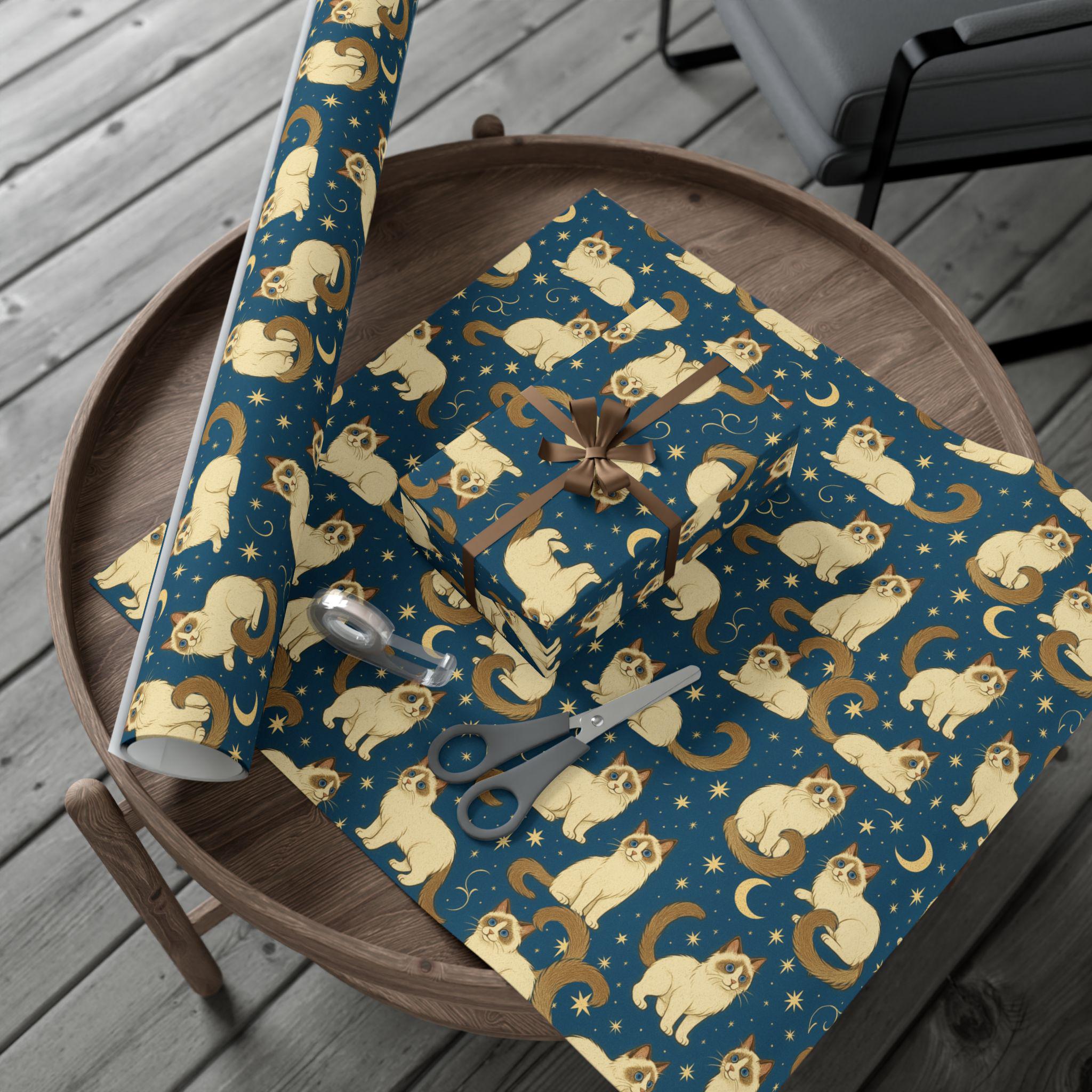 Gift Wrapping Paper With Ragdoll Cats - Etsy