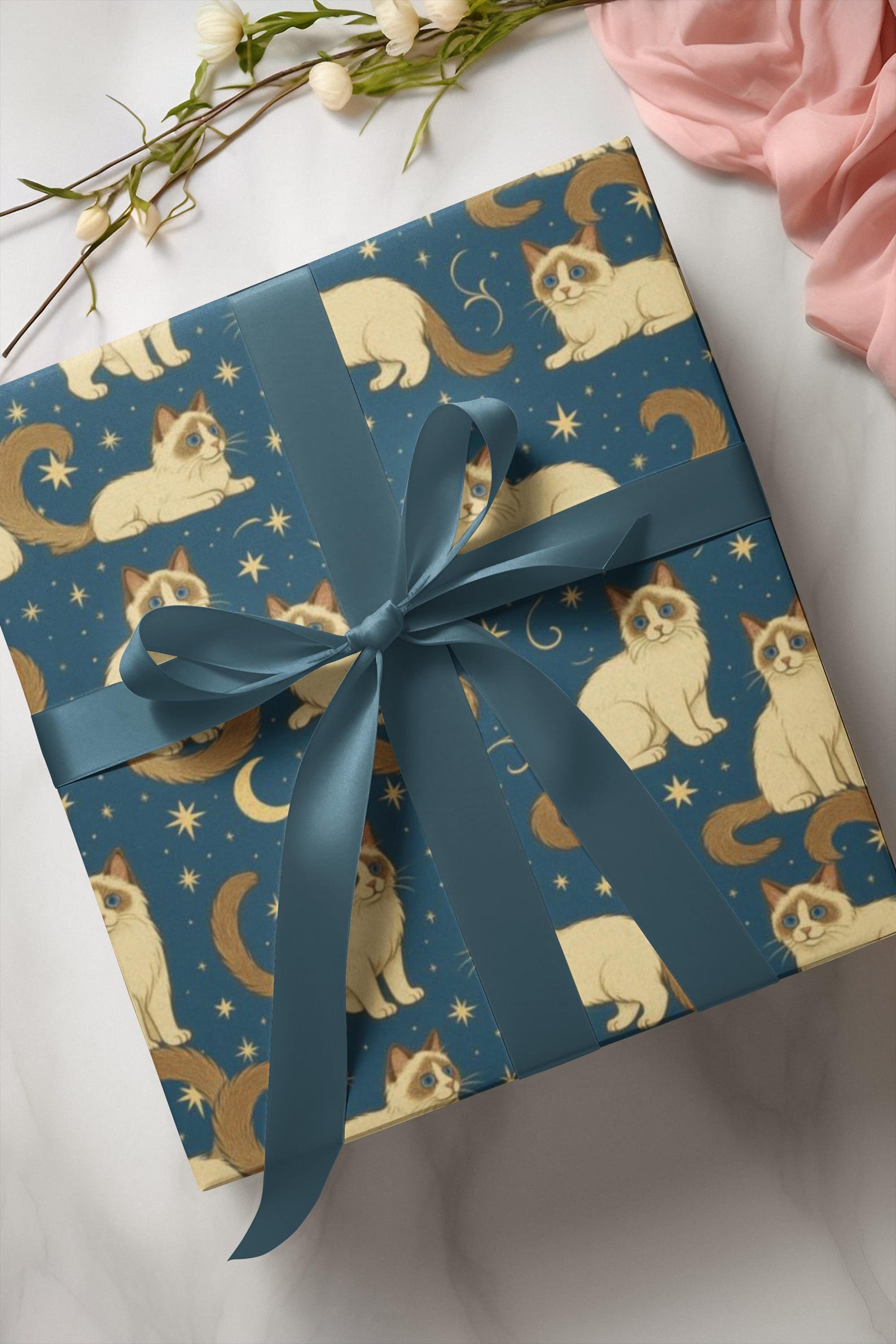 Gift Wrapping Paper With Ragdoll Cats - Etsy