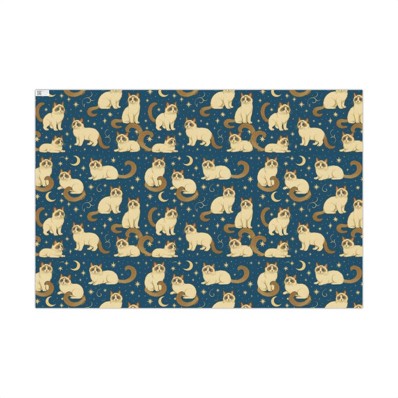 Gift Wrapping Paper With Ragdoll Cats - Etsy