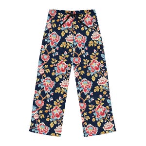 Floral Women&#39;s Pajama Pants - Cozy Floral Loungewear, Relaxing Sleep Pants, Holiday Gift, Stylish Comfort, Weekend Wear