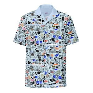 Where&#39;s Warnaldo; Premium Unisex button shirt