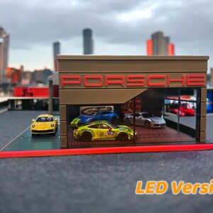 Modèle diorama Hot Wheels 1/64 et 1/43 moulé sous pression Salle d'exposition Porsche Impression 3D BMW Mercedes Ferrari Lambo Honda Nissan Ford Bugatti Audi 10 Plus image 8