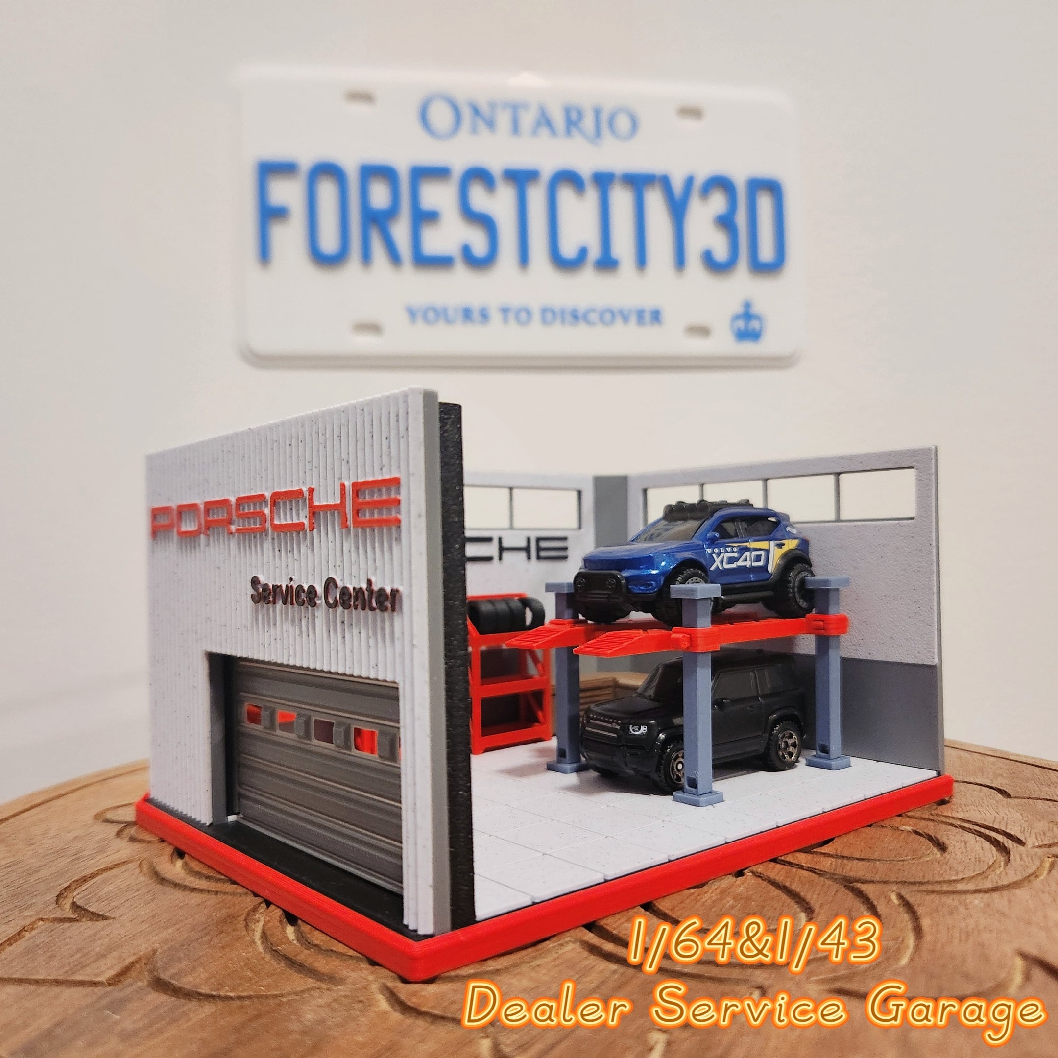 ☆ 1/64 Creative Garage X - Ⅰ 1/64 Scale Customizable 3D Printed Car Garage Service Center