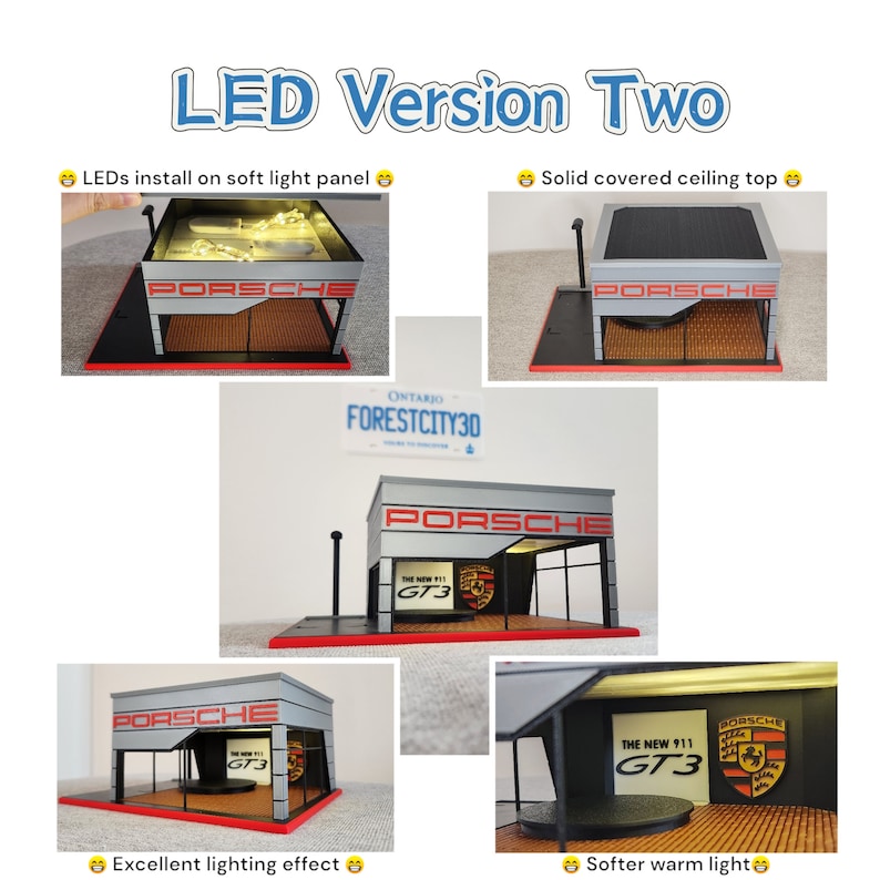 Modèle diorama Hot Wheels 1/64 et 1/43 moulé sous pression Salle d'exposition Porsche Impression 3D BMW Mercedes Ferrari Lambo Honda Nissan Ford Bugatti Audi 10 Plus image 4