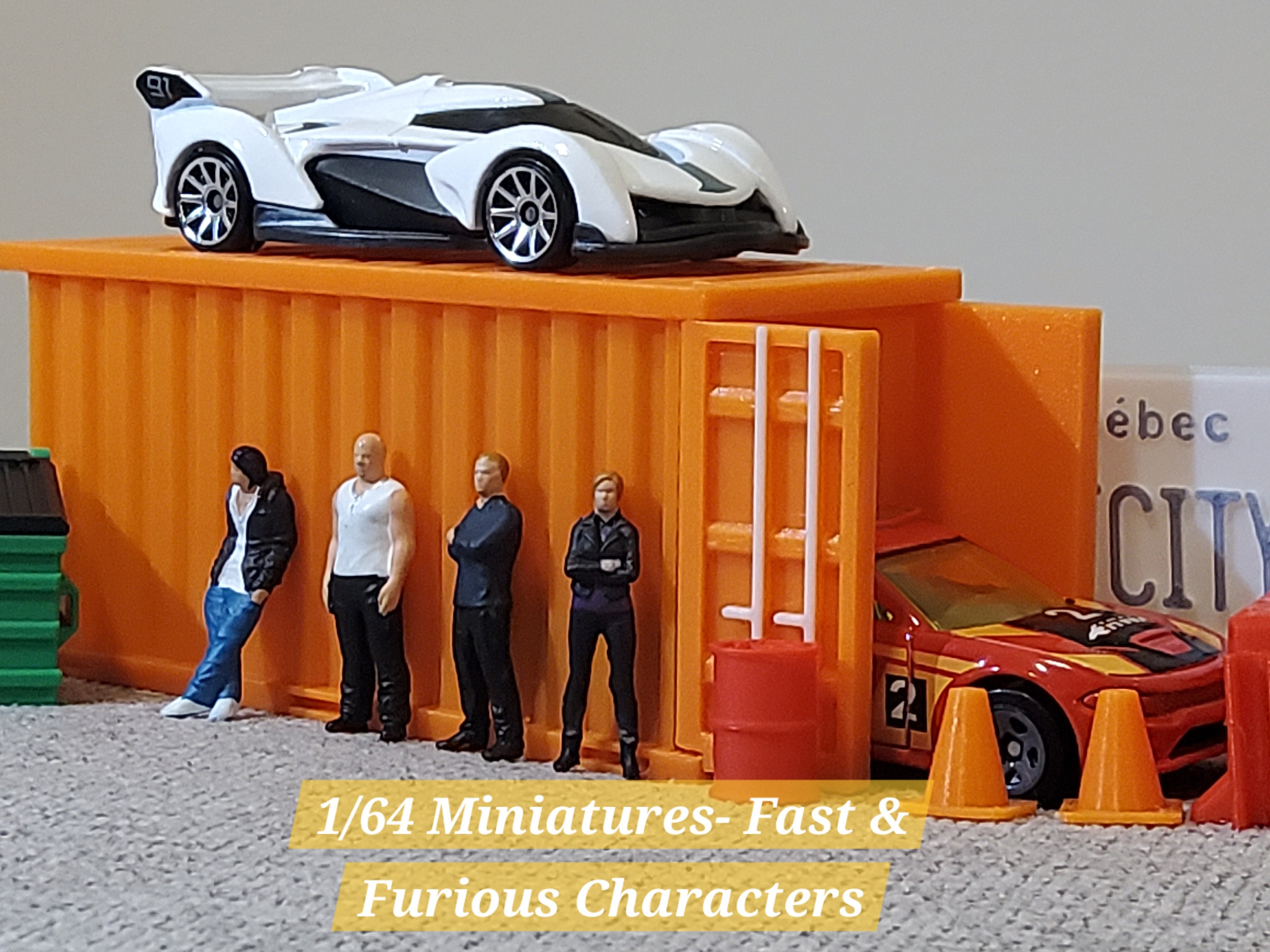 Hand Painted 1/64 Scale Miniature: Fast & Furious Characters - Etsy