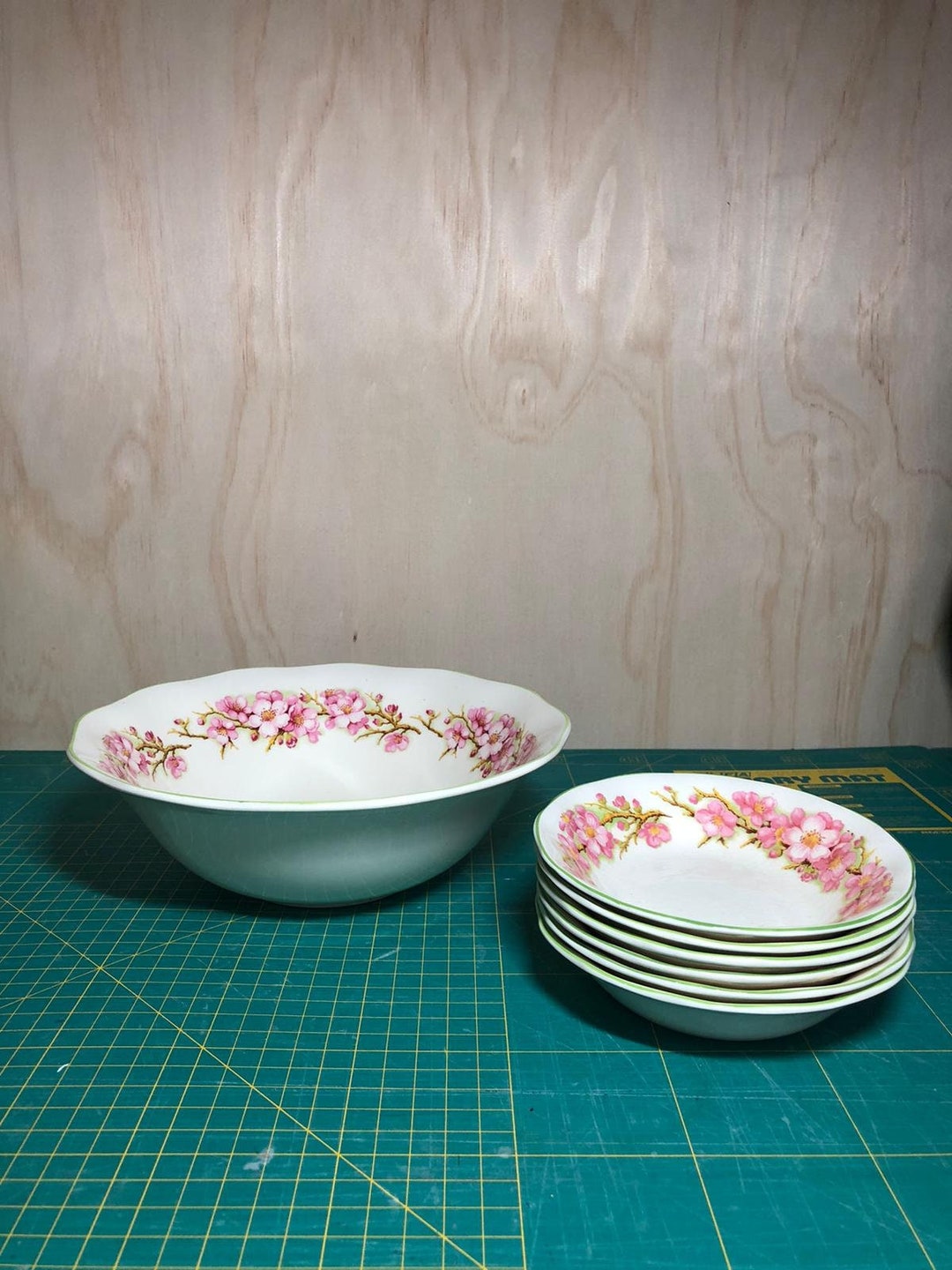 Vintage Wedgwood Made in England Blossom Time Set and Bowl Etsy