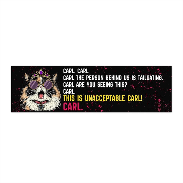 Calabozo Carl Princesa Donut Deshielo Fiesta en el coche PEGATINA