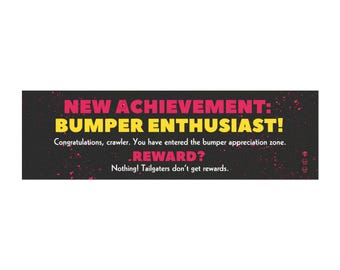 PG Dungeon Crawler Carl New Achievement: Bumper Enthusiast Sassy AI Car Magnet
