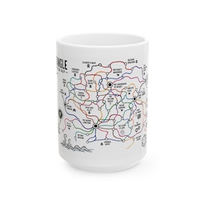 Dungeon Crawler Carl DCC Iron Tangle Map Mug – Princess Donut Inspired Graphic 15oz