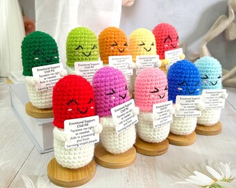 Portachiavi E Peluche Capsula Positiva A Forma Di Pillola, Uncinetto, Regalo Motivazionale Per Infermieri, Medici E Amici, Verde