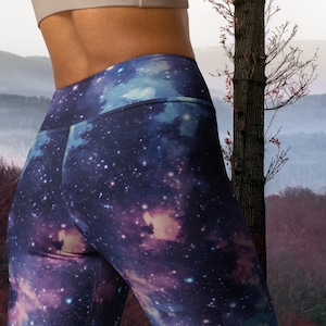 Space Nebula Leggings Yoga Pants High Waist Leggings For Women Best Gift For Her Space Leggings Stars Leggings Active Wear Gifts For Her