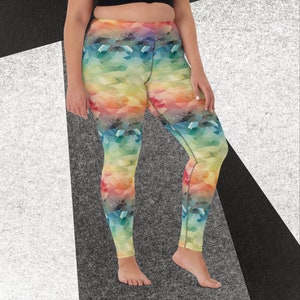 Leggings Yoga Pants High Waist Leggings For Women Best Gift For Her Rainbow Leggings Yoga Leggings Active Wear Gifts For Her Womens Leggings