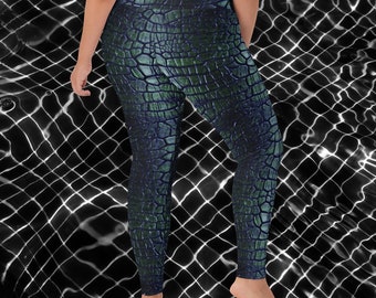 Leggings Yoga Pants High Waist Leggings For Women Best Gift For Her Alligator Leggings Animal Print Leggings Active Wear Gifts For Her