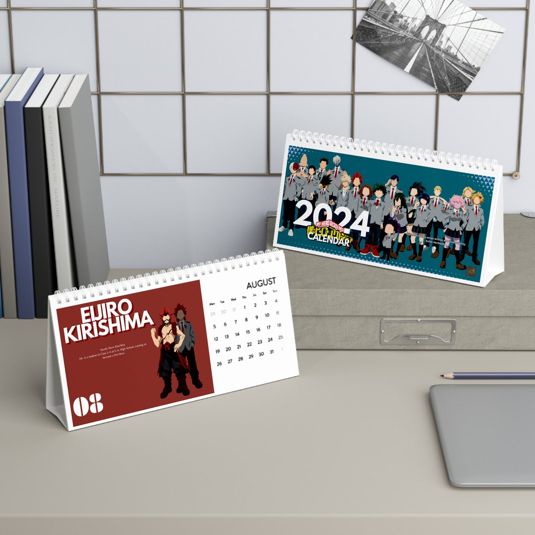 Japanese Desk Calendar 2025 Anime Desk Calendar Anime Etsy UK
