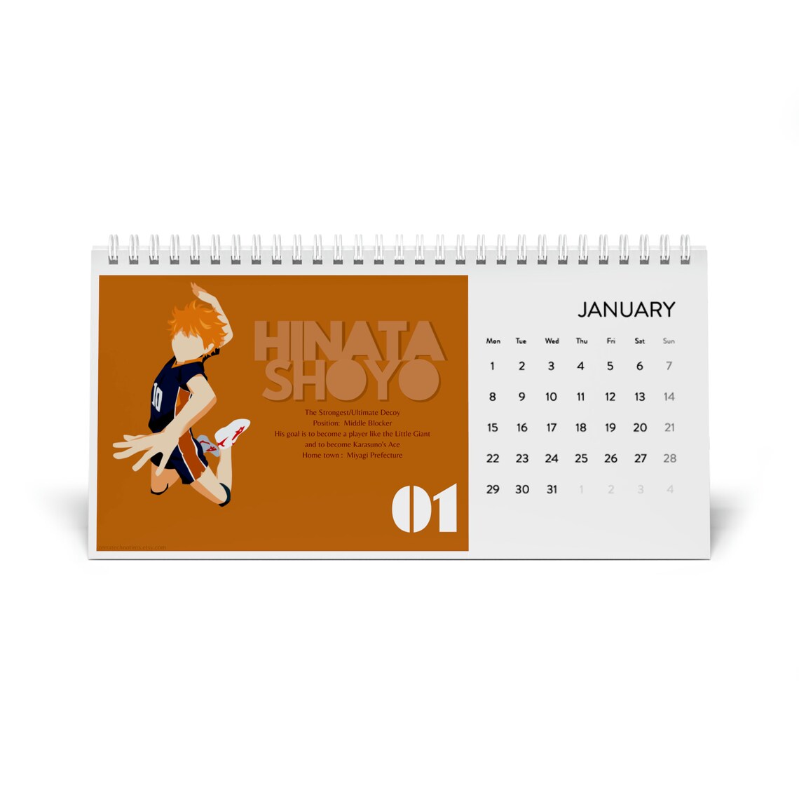 Japanese Desk Calendar 2024, Anime Desk and Wall Calendar, Anime