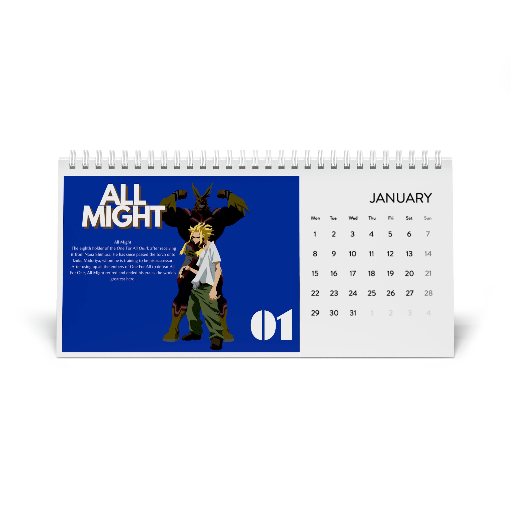 Japanese Desk Calendar 2025 Anime Desk Calendar Anime Etsy UK