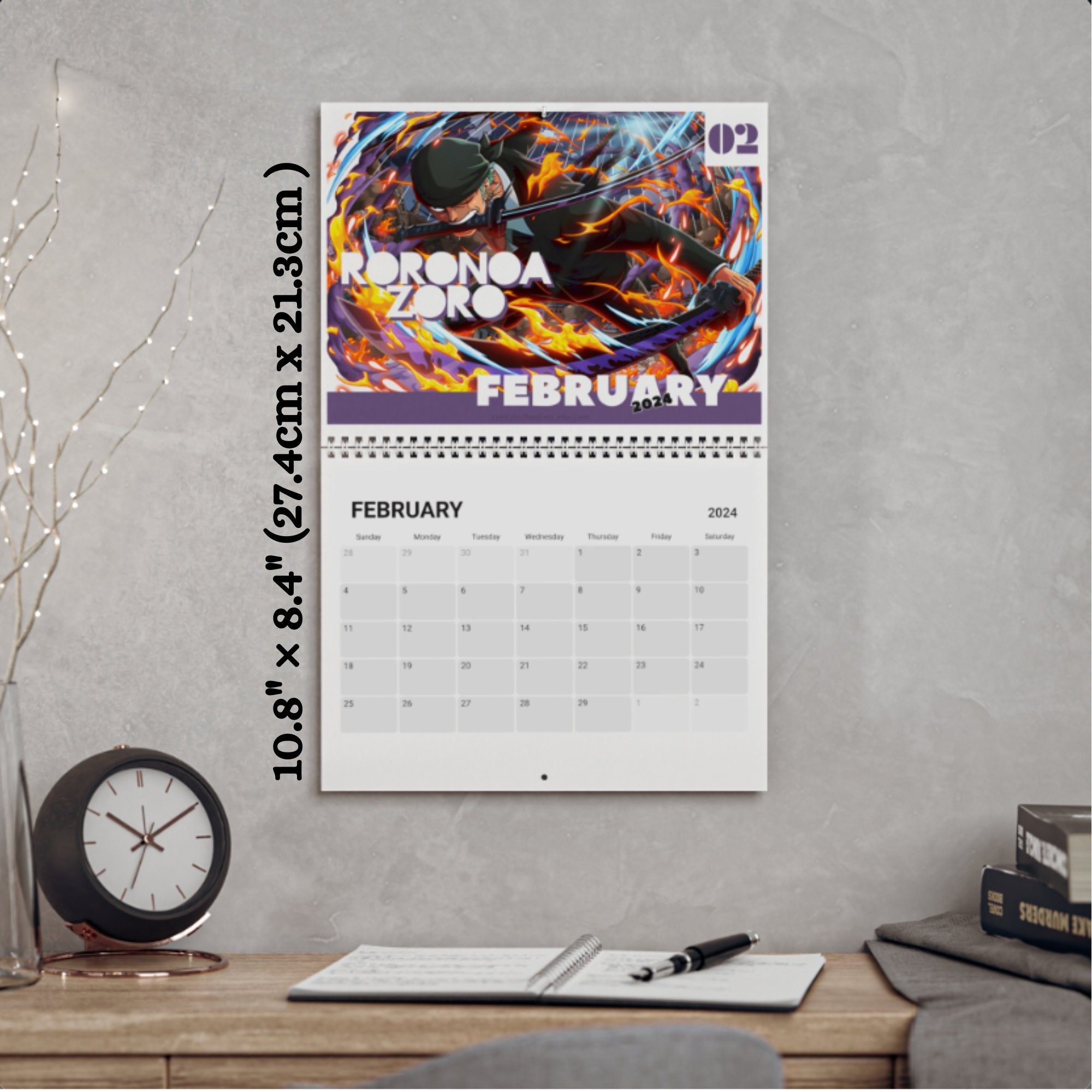 Japanese Anime Calendar (2024), Anime Desk and Wall Calendar sold by