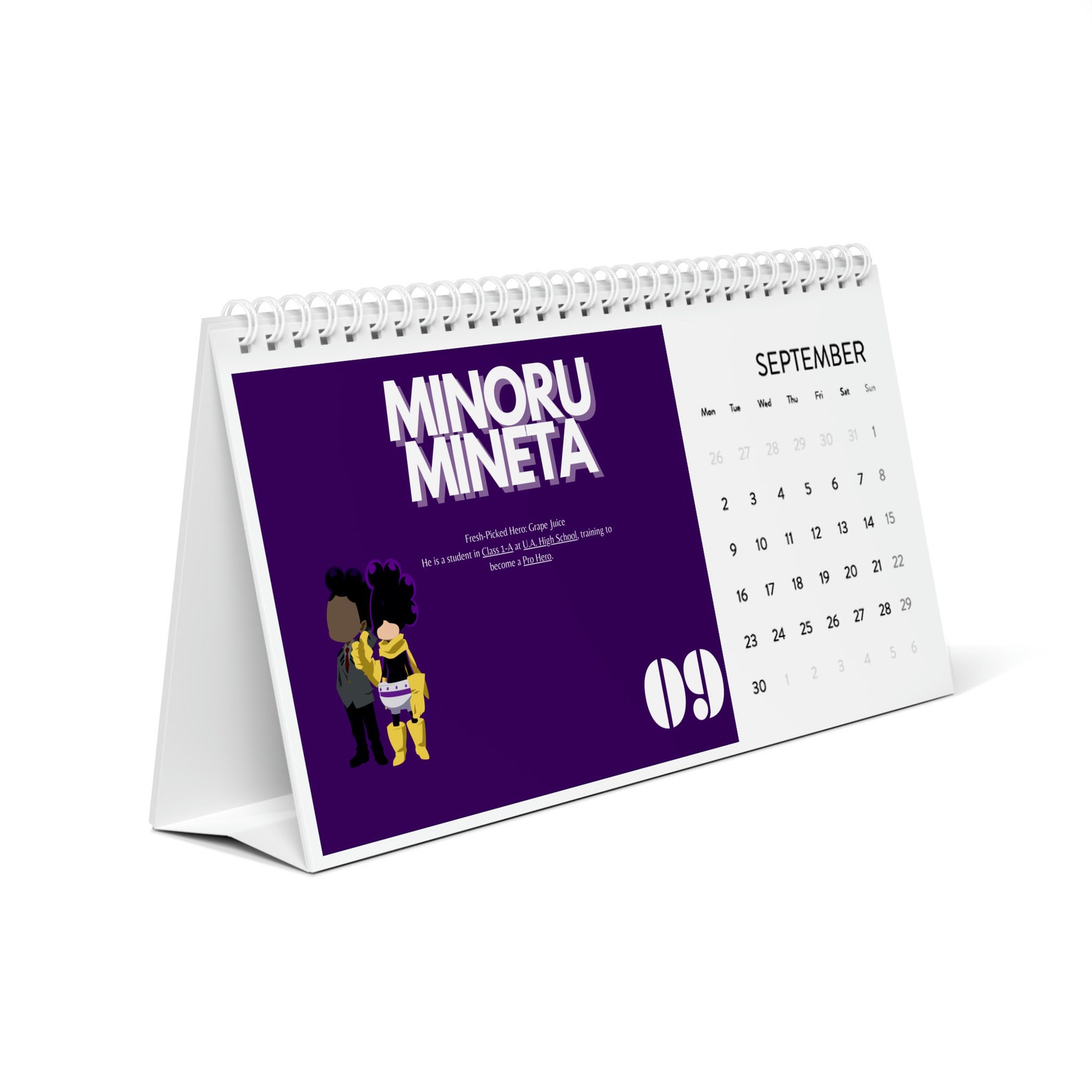 Japanese Desk Calendar 2024 Anime Desk Calendar Anime Etsy UK