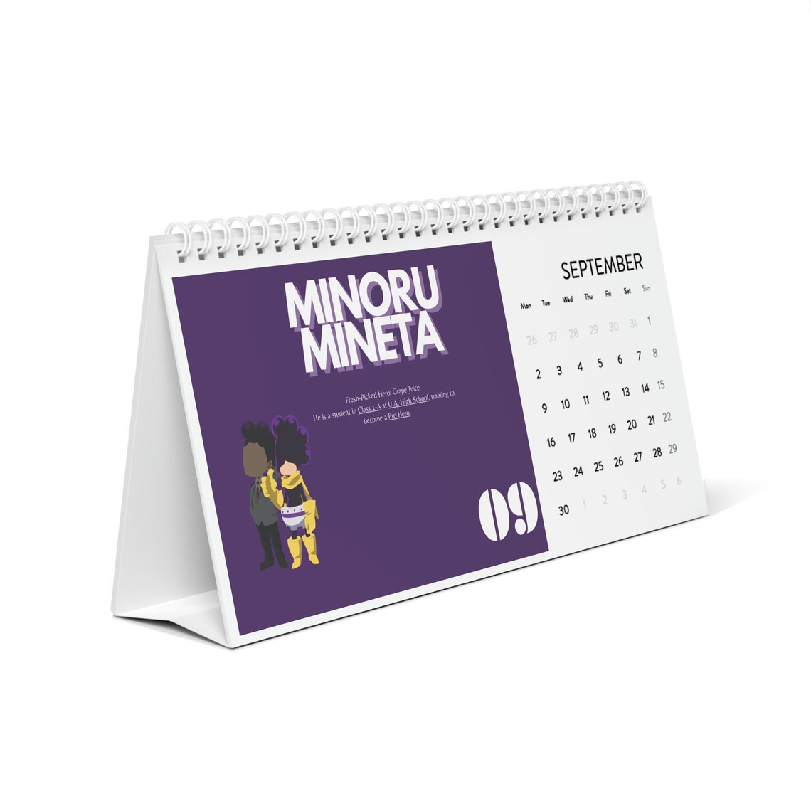 Japanese Desk Calendar 2024, Anime Desk Calendar, Anime Calendar 2024