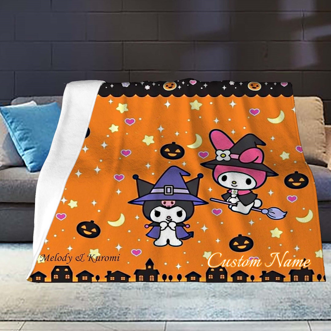 Christmas Gift My Melody and Kuromi Blanket Custom Name Etsy
