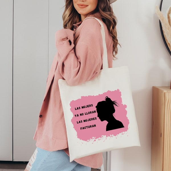 Bolso de tote regalo de mujer/las mujeres ya no lloran las mujeres facturan/bolsa de mandado