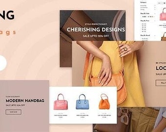 Kling v1.0 - Bags, shoes Fashion Shopify Store 2024