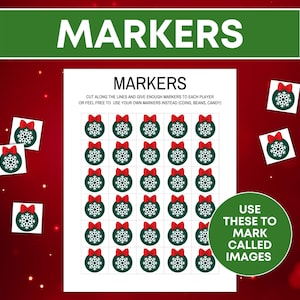 100 Christmas Bingo Card Printable Game,christmas Bingo Board Game for ...