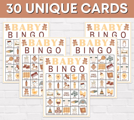 Olivia Samuel Jeu De Bingo 16 Joueurs Pour Fête Prénatale