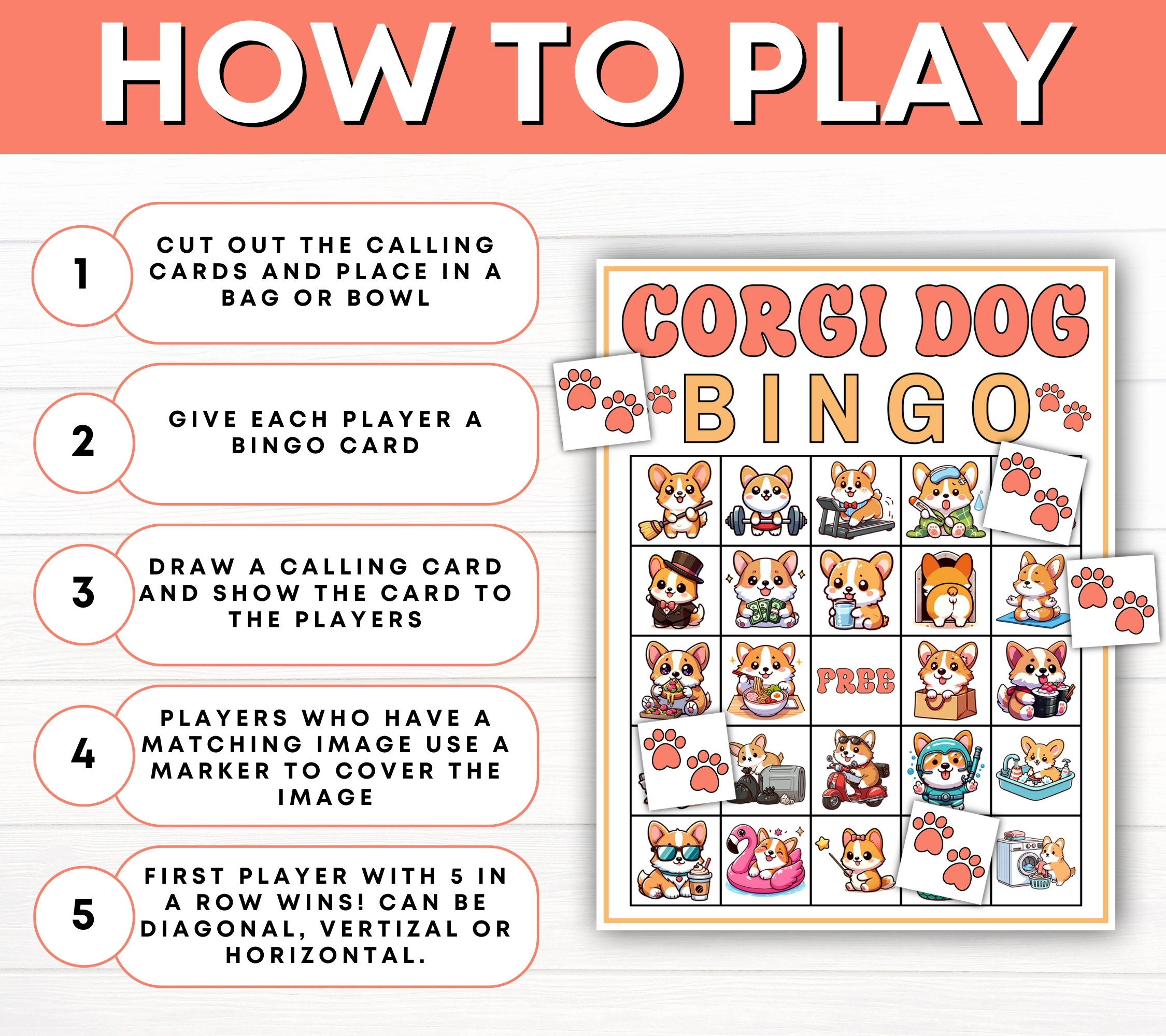 90 Corgi Dog Bingo Cards Printable Game Corgi Dog Lover Bingo Board 90-corgi-dog-bingo-cards-printable-game-corgi-dog-lover-bingo-board