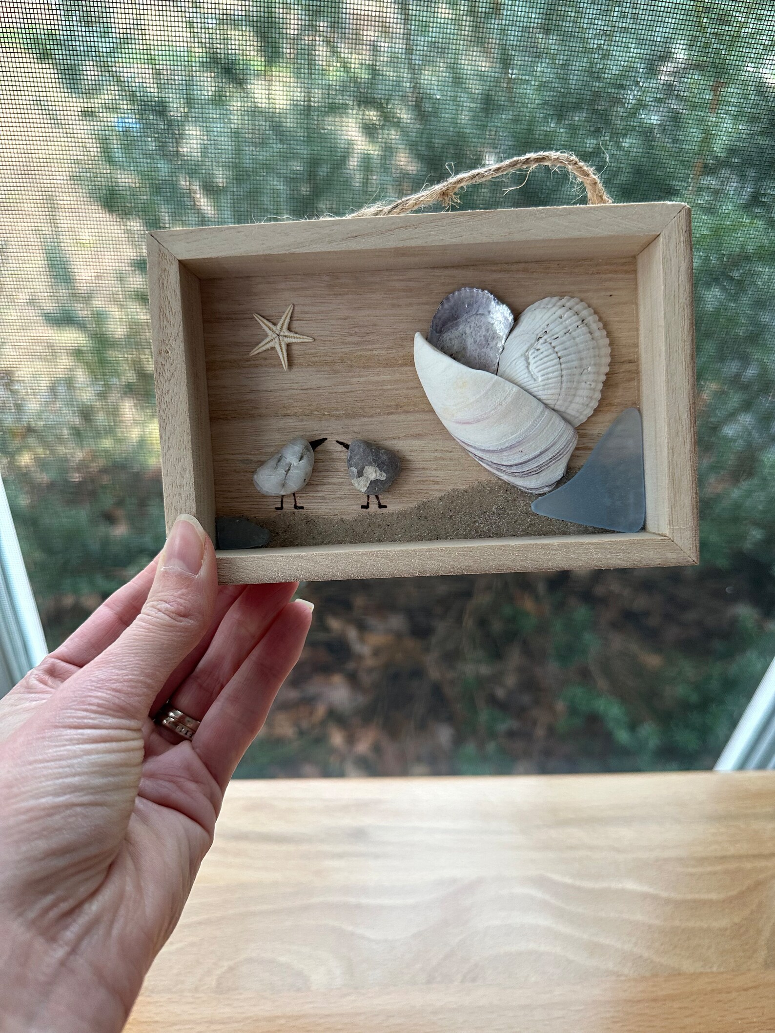 Cape Cod Shell Heart Sea Glass Art Valentine Gift - Etsy