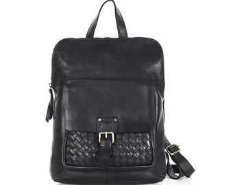 Black Luxury Women's Leather Backpack - Stylish and Elegant | Handcrafted | Perfect for Everyday Use | High-quality leather backpack