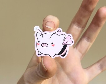 Lovebug Pig Sticker