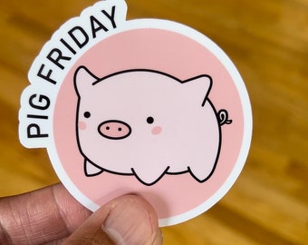 PigFriday Logo Sticker