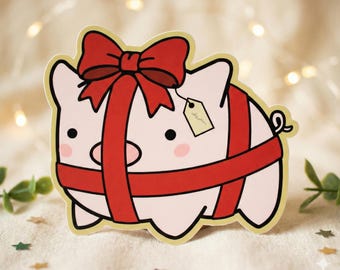 Gift Pig Sticker
